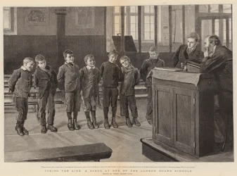 Allinearsi, una scena in una delle scuole di Londra